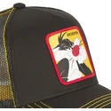 casquette-trucker-noire-sylvestre-sy1-looney-tunes-capslab