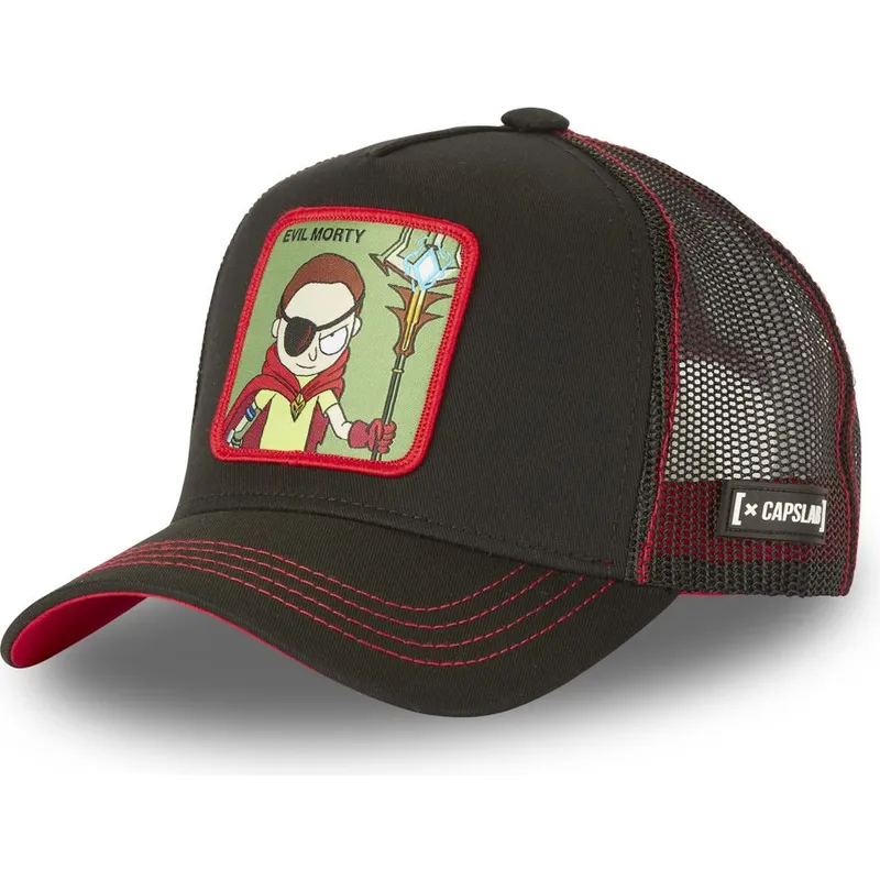 mutzen-gebogen-schwarz-snapback-morty-smith-rick-und-morty-von-capslab mutzen-gebogen-schwarz-snapback-morty-smith-rick-und-morty-von-capslab