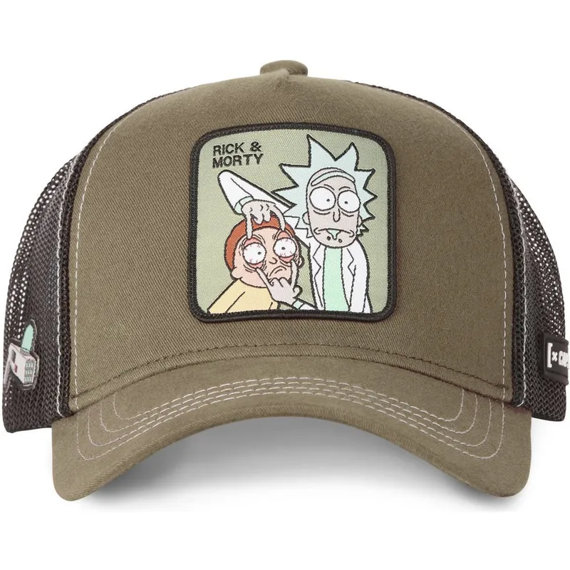 mutzen-gebogen-braun-snapback-rick-und-morty-rick-und-morty-von-capslab