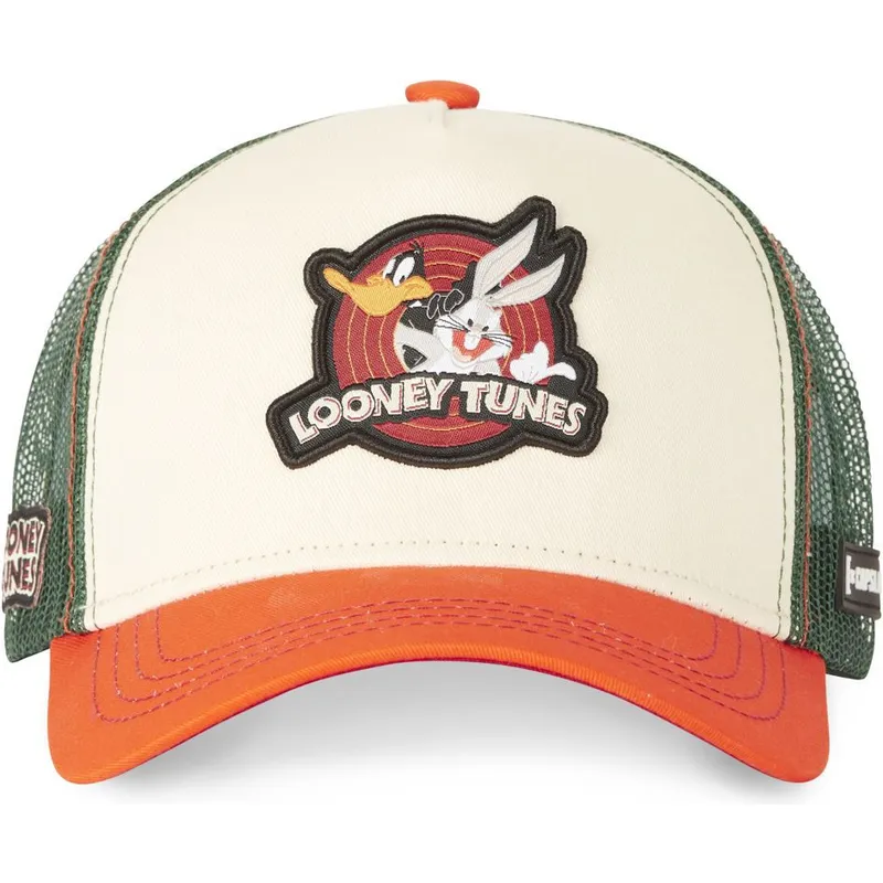 mutzen-gebogen-beige-snapback-bugs-bunny-und-daffy-duck-looney-tunes-von-capslab mutzen-gebogen-beige-snapback-bugs-bunny-und-daffy-duck-looney-tunes-von-capslab
