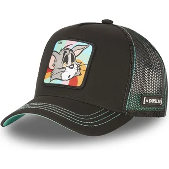 Gorra trucker nera Tom TO5 Looney Tunes di Capslab
