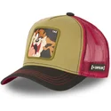mutzen-gebogen-braun-snapback-diablo-tasmanischer-teufel-looney-tunes-von-capslab