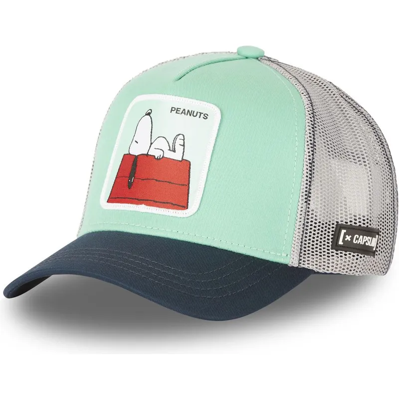 mutzen-gebogen-grun-snapback-snoopy-erdnusse-von-capslab mutzen-gebogen-grun-snapback-snoopy-erdnusse-von-capslab