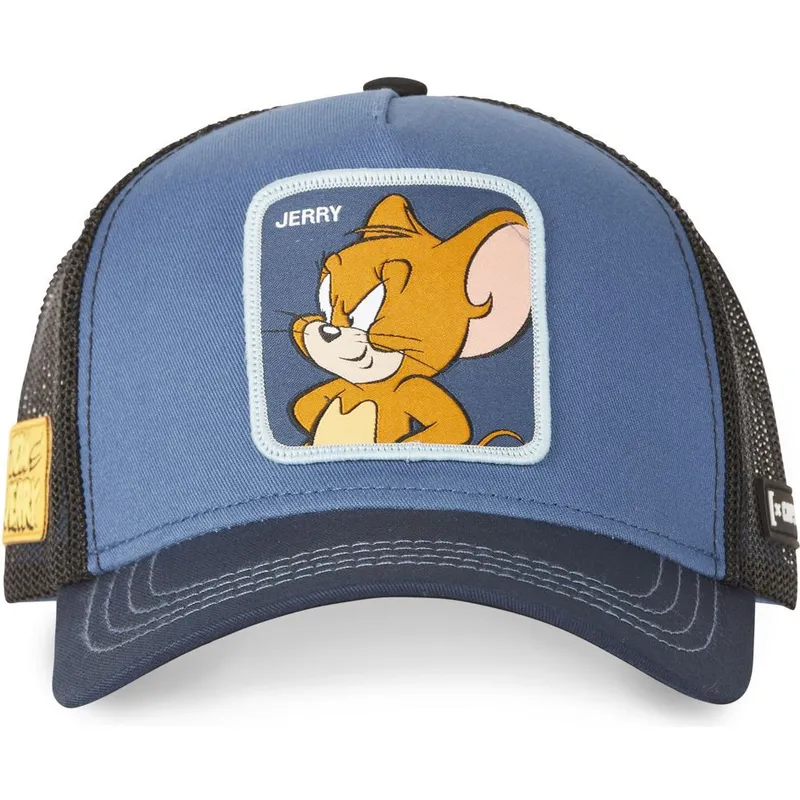 mutzen-gebogen-marineblau-snapback-jerry-looney-tunes-von-capslab mutzen-gebogen-marineblau-snapback-jerry-looney-tunes-von-capslab