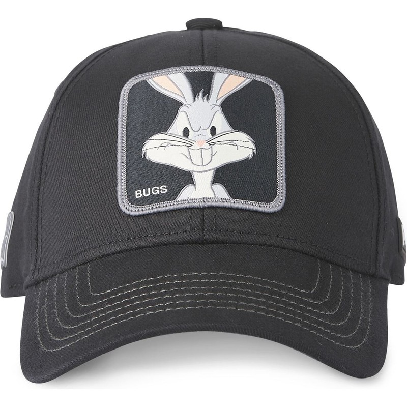 capslab-curved-brim-bugs-bunny-bu5-looney-tunes-black-snapback-cap