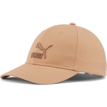 Gorra curva rosa ajustable con logo rosa Classics Archive Logo de Puma