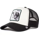 gorra-trucker-blanca-y-negra-vaca-cash-cow-de-goorin-bros