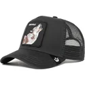 gorra-trucker-negra-lobo-moon-lover-de-goorin-bros