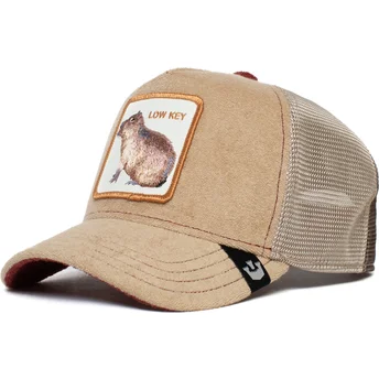 goorin-bros-trucker-cap-braun-capybara-low-key-best-mate-the-farm