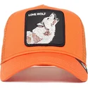 cappellino-trucker-arancione-lupo-the-lone-wolf-the-farm-di-goorin-bros