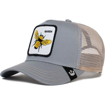 goorin-bros-the-farm-trucker-cap-grau-biene-the-queen-bee