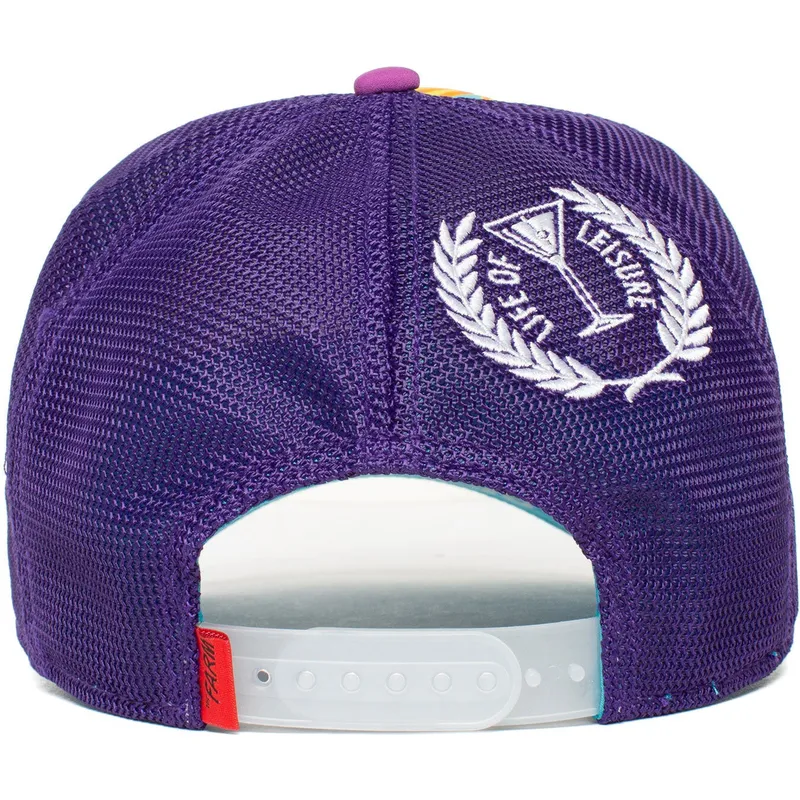 mutzen-gebogen-violett-snapback-pez-luchador-der-siam-fighter-even-betta-the-farm-the-farm-von-goorin-bros
