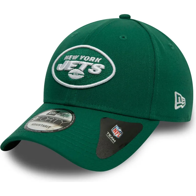 mutzen-gebogen-grun-verstellbares-band-9forty-the-league-der-new-york-jets-nfl-von-new-era