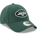 mutzen-gebogen-grun-verstellbares-band-9forty-the-league-der-new-york-jets-nfl-von-new-era