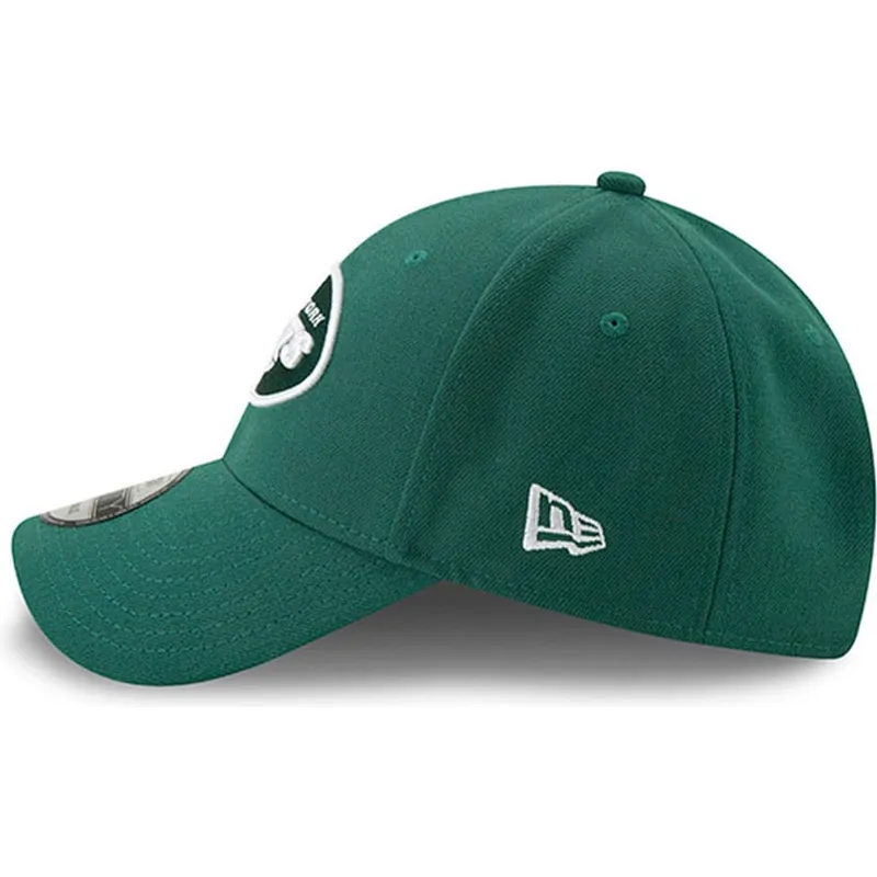 mutzen-gebogen-grun-verstellbares-band-9forty-the-league-der-new-york-jets-nfl-von-new-era