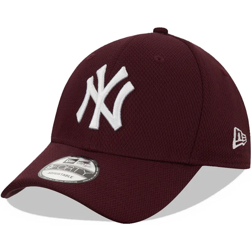 mutzen-gebogen-rot-verstellbares-band-granate-9forty-diamond-era-der-new-york-yankees-mlb-von-new-era mutzen-gebogen-rot-verstellbares-band-granate-9forty-diamond-era-der-new-york-yankees-mlb-von-new-era