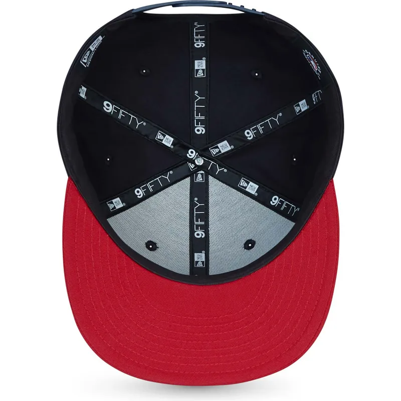 cappello-piatto-blu-marino-e-rosso-snapback-9fifty-essential-di-atlanta-braves-mlb-di-new-era