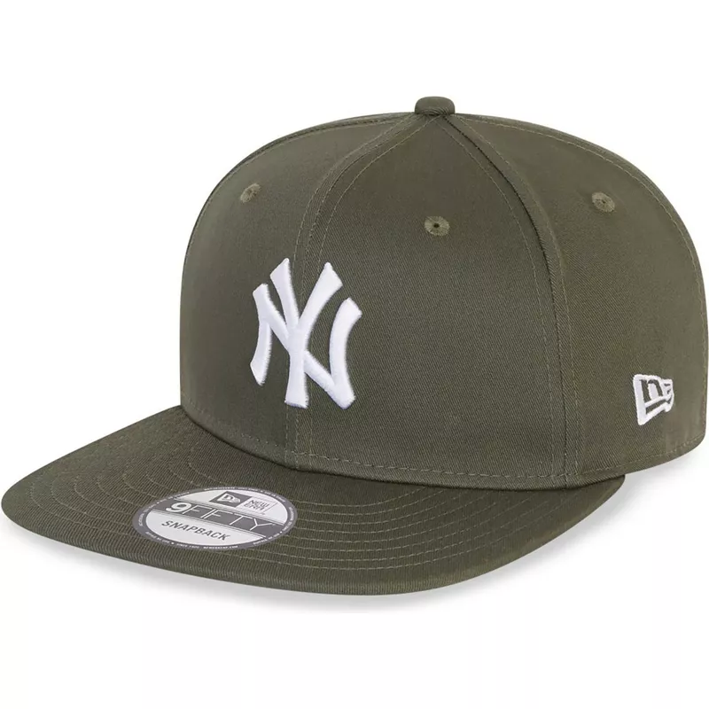 new-era-flat-brim-9fifty-essential-new-york-yankees-mlb-green-snapback-cap