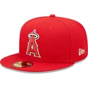 cappello-piatto-rosso-regolabile-59fifty-authentic-on-field-dei-los-angeles-angels-mlb-di-new-era