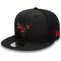 mutzen-flach-schwarz-snapback-9fifty-print-infill-der-chicago-bulls-nba-von-new-era