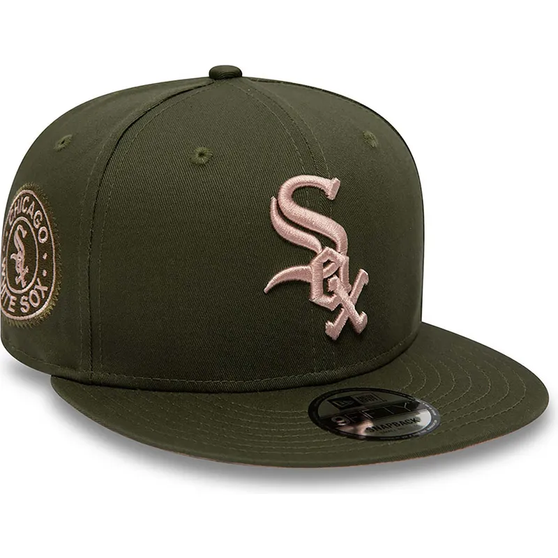 mutzen-flach-grun-snapback-rosa-9fifty-side-patch-der-chicago-white-sox-mlb-von-new-era mutzen-flach-grun-snapback-rosa-9fifty-side-patch-der-chicago-white-sox-mlb-von-new-era