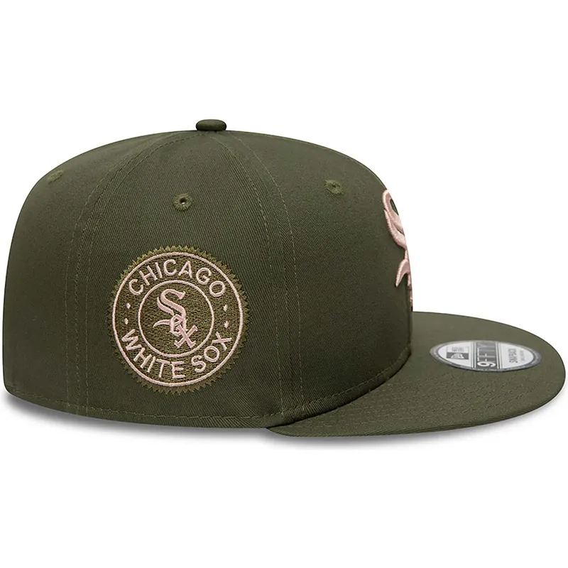 mutzen-flach-grun-snapback-rosa-9fifty-side-patch-der-chicago-white-sox-mlb-von-new-era mutzen-flach-grun-snapback-rosa-9fifty-side-patch-der-chicago-white-sox-mlb-von-new-era