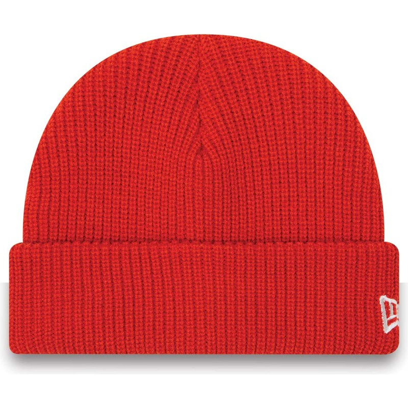 new-era-cuff-rib-short-red-beanie