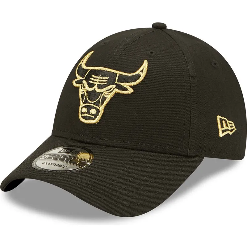 mutzen-gebogen-schwarz-verstellbares-band-dorado-9forty-metallic-der-chicago-bulls-nba-von-new-era