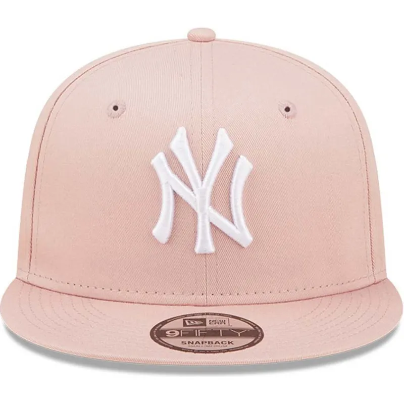 mutzen-flach-rosa-snapback-9fifty-league-essential-der-new-york-yankees-mlb-von-new-era