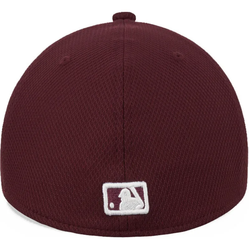 mutzen-gebogen-rot-angepasst-granate-39thirty-diamond-era-der-new-york-yankees-mlb-von-new-era