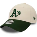 mutzen-gebogen-beige-verstellbares-band-9forty-der-oakland-athletics-mlb-von-new-era