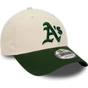 mutzen-gebogen-beige-verstellbares-band-9forty-der-oakland-athletics-mlb-von-new-era