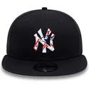 mutzen-flach-marineblau-snapback-9fifty-team-infill-der-new-york-yankees-mlb-von-new-era