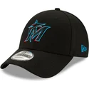 gorra-curva-negra-ajustable-9forty-the-league-de-miami-marlins-mlb-de-new-era