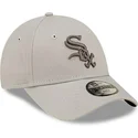 mutzen-gebogen-beige-verstellbares-band-fur-kinder-9forty-league-essential-der-chicago-white-sox-mlb-von-new-era