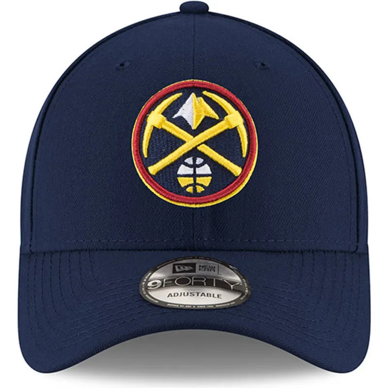 cappellino-visiera-curva-blu-marino-regolabile-9forty-the-league-di-denver-nuggets-nba-di-new-era