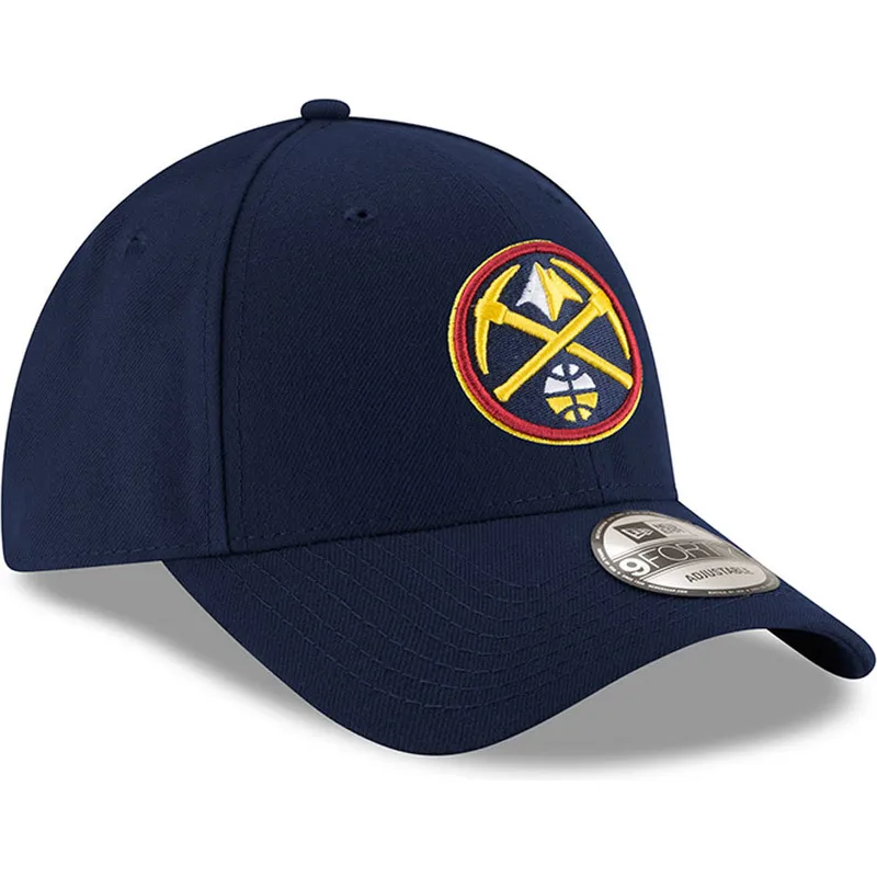 cappellino-visiera-curva-blu-marino-regolabile-9forty-the-league-di-denver-nuggets-nba-di-new-era