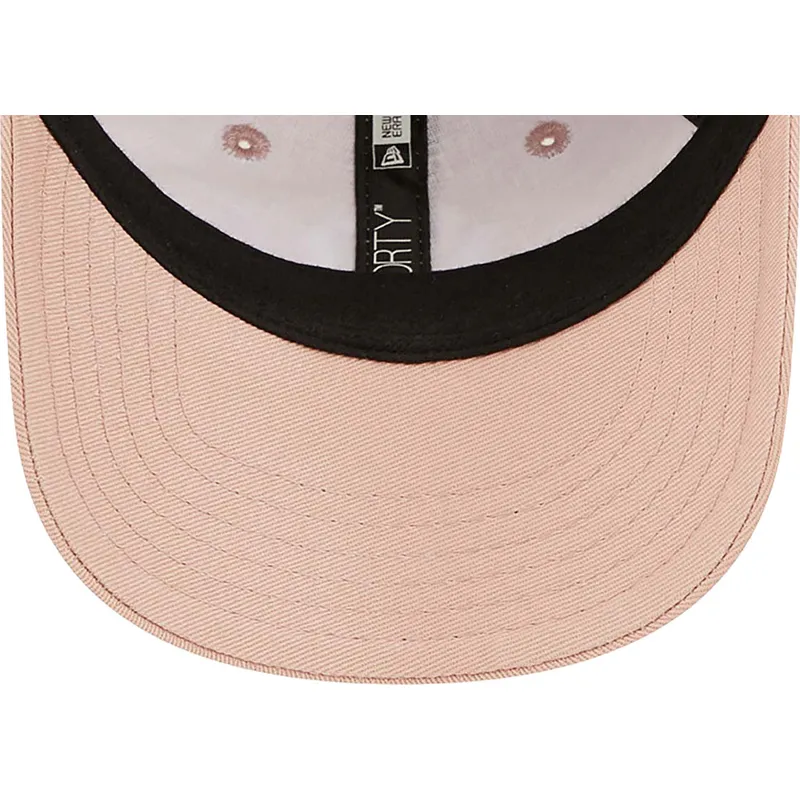 mutzen-gebogen-rosa-verstellbares-band-fur-kinder-pequeno-9forty-league-essential-der-new-york-yankees-mlb-von-new-era