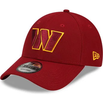 Gorra curva roja ajustable 9FORTY The League de Washington Commanders NFL de New Era