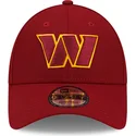 rote-verstellbare-curved-cap-9forty-the-league-washington-commanders-nfl-von-new-era