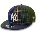 mutzen-flach-marineblau-verstellbares-band-9fifty-patch-panel-der-new-york-yankees-mlb-von-new-era