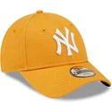 mutzen-gebogen-orange-verstellbares-band-fur-kinder-9forty-league-essential-der-new-york-yankees-mlb-von-new-era