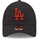 mutzen-gebogen-marineblau-verstellbares-band-fur-kinder-marron-9forty-league-essential-der-los-angeles-dodgers-mlb-von-new-era