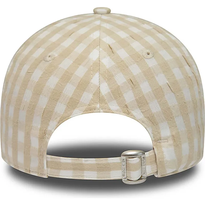 mutzen-gebogen-beige-verstellbares-band-9forty-gingham-der-new-york-yankees-mlb-von-new-era mutzen-gebogen-beige-verstellbares-band-9forty-gingham-der-new-york-yankees-mlb-von-new-era