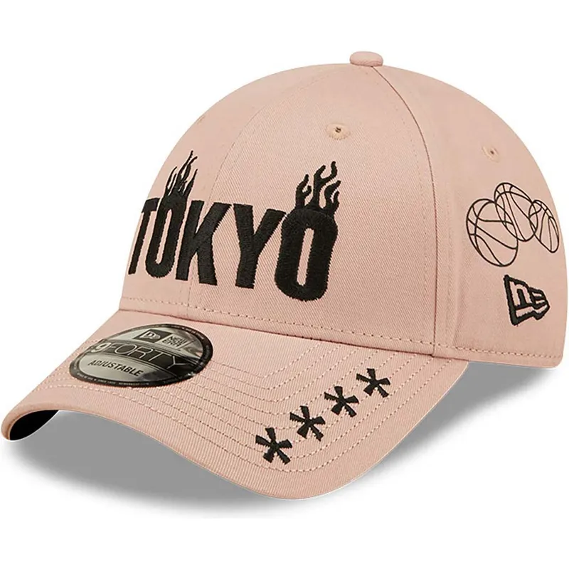 mutzen-gebogen-rosa-verstellbares-band-9forty-von-new-era