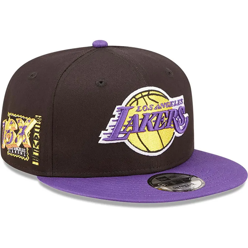 mutzen-flach-schwarz-snapback-9fifty-team-patch-der-los-angeles-lakers-nba-von-new-era mutzen-flach-schwarz-snapback-9fifty-team-patch-der-los-angeles-lakers-nba-von-new-era