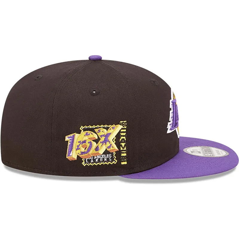 mutzen-flach-schwarz-snapback-9fifty-team-patch-der-los-angeles-lakers-nba-von-new-era mutzen-flach-schwarz-snapback-9fifty-team-patch-der-los-angeles-lakers-nba-von-new-era