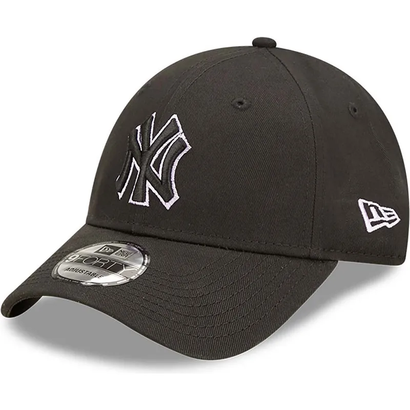 mutzen-gebogen-schwarz-verstellbares-band-9forty-team-outline-der-new-york-yankees-mlb-von-new-era