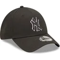 mutzen-gebogen-schwarz-verstellbares-band-9forty-team-outline-der-new-york-yankees-mlb-von-new-era