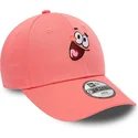 mutzen-gebogen-rosa-verstellbares-band-fur-kinder-9forty-der-patricio-estrella-bob-esponja-von-new-era